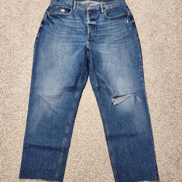 Old Navy Extra High-Rise Straight Jeans - Picture 3 of 5